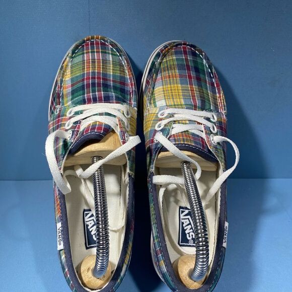 Vans OFF THE WALL classic Plaid Shoe, Women Sz 7, Classic Canvas Skate Sneaker - Picture 5 of 8